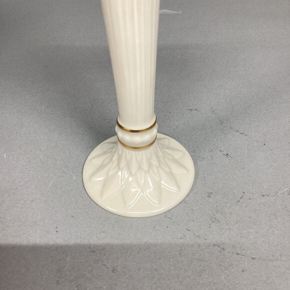 Vintage Porcelain Lenox Bud Vase With Gold Trim - 9”H- Made In USA - Picture 3 of 9